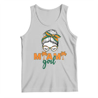 Miami Girl Messy Bun Bandana Tank Top South Florida Pride Palm Trees