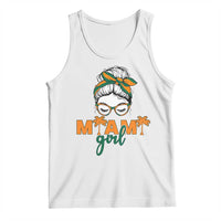 Miami Girl Messy Bun Bandana Tank Top South Florida Pride Palm Trees