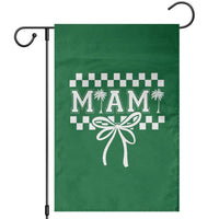 Preppy Miami Bow Aesthetic Garden Flag Cute Checkered Palm Tree College Girl