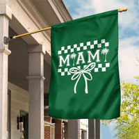 Preppy Miami Bow Aesthetic Garden Flag Cute Checkered Palm Tree College Girl