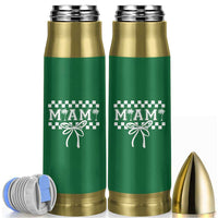 Preppy Miami Bow Aesthetic Bullet Tumbler Cute Checkered Palm Tree College Girl