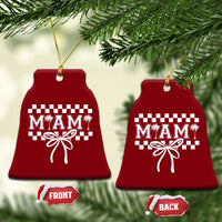 Preppy Miami Bow Aesthetic Ceramic Ornament Cute Checkered Palm Tree College Girl