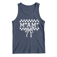 Preppy Miami Bow Aesthetic Tank Top Cute Checkered Palm Tree College Girl