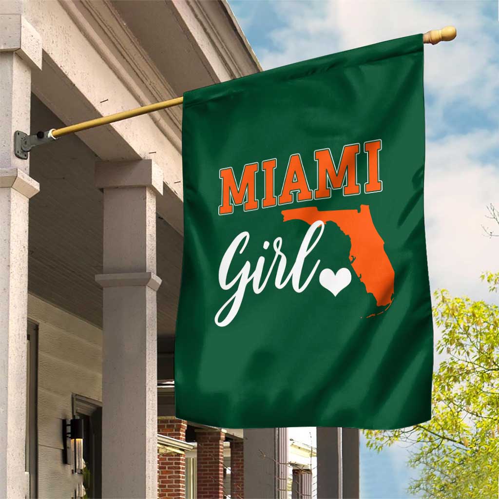 Miami Girl Pride Garden Flag Florida State Map Local Love