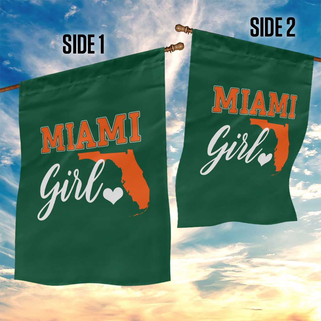 Miami Girl Pride Garden Flag Florida State Map Local Love