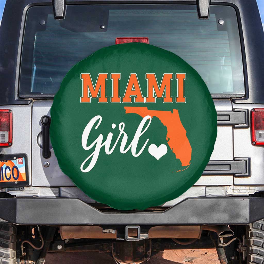 Miami Girl Pride Spare Tire Cover Florida State Map Local Love