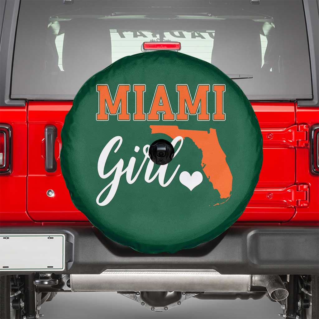 Miami Girl Pride Spare Tire Cover Florida State Map Local Love