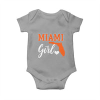 Miami Girl Pride Baby Onesie Florida State Map Local Love