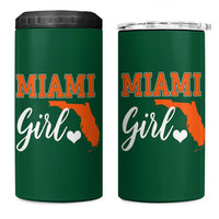 Miami Girl Pride 4 in 1 Can Cooler Tumbler Florida State Map Local Love