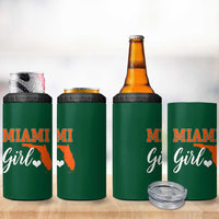 Miami Girl Pride 4 in 1 Can Cooler Tumbler Florida State Map Local Love
