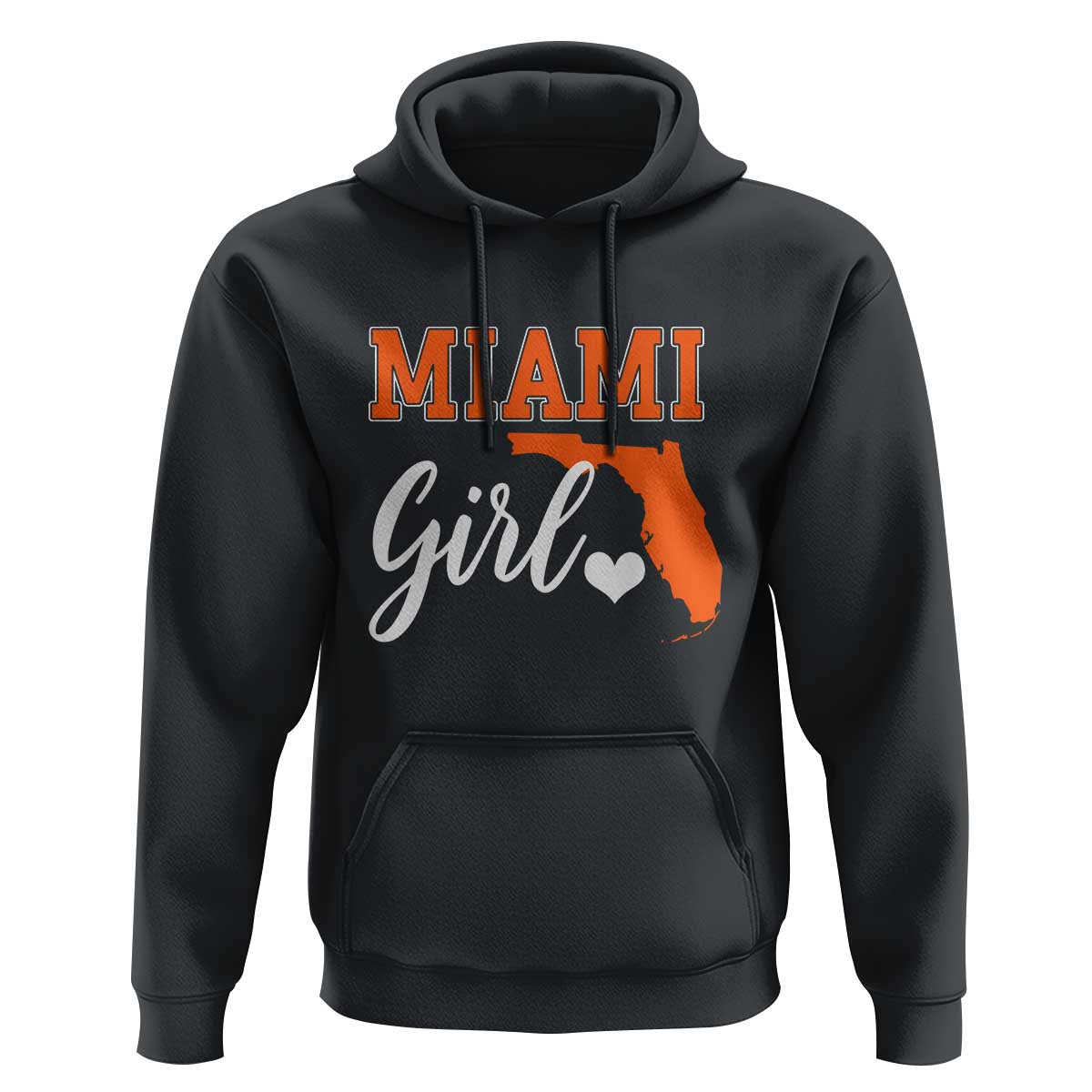 Miami Girl Pride Hoodie Florida State Map Local Love