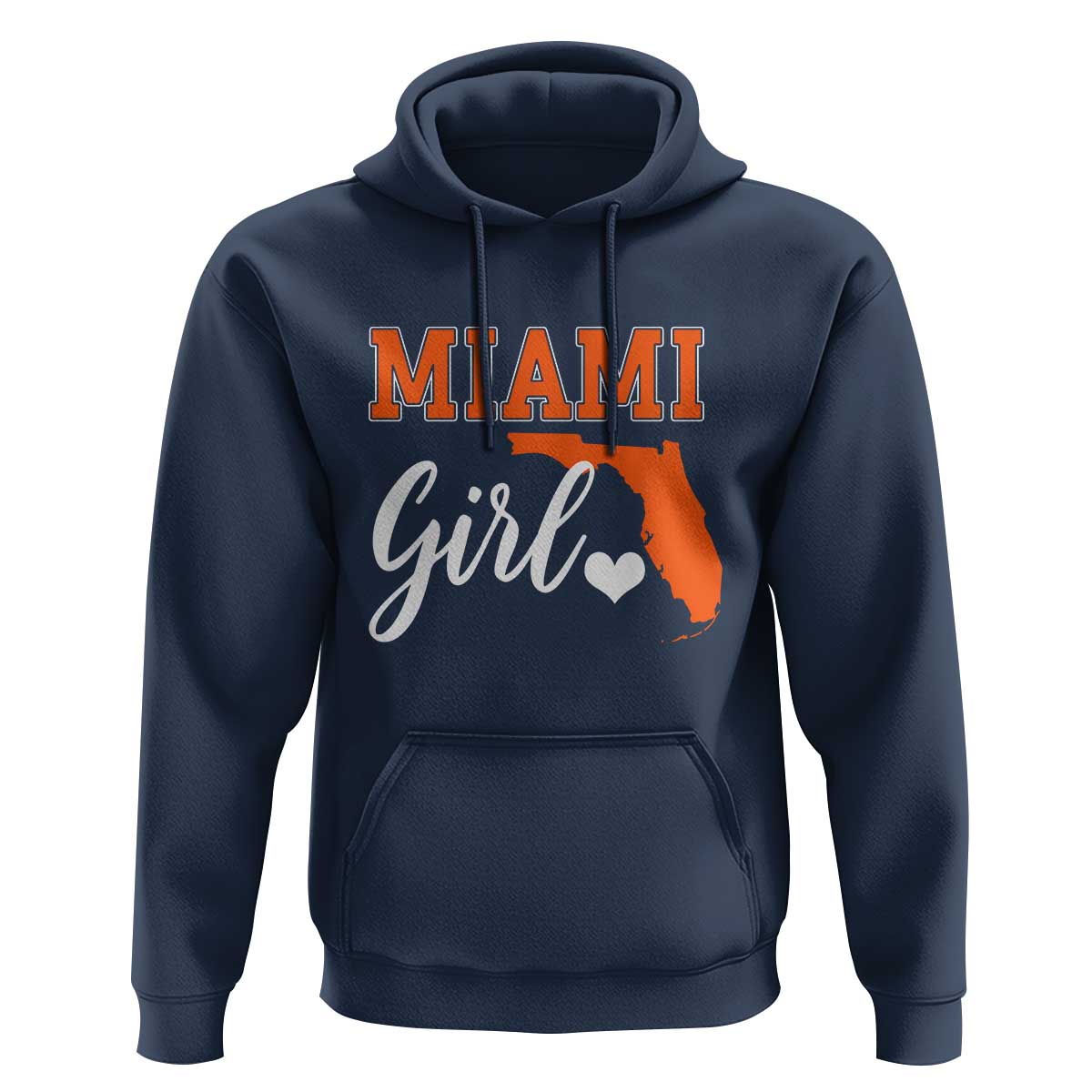 Miami Girl Pride Hoodie Florida State Map Local Love