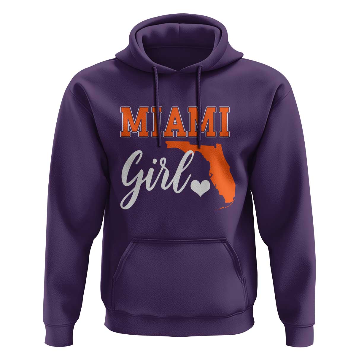 Miami Girl Pride Hoodie Florida State Map Local Love