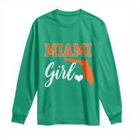 Miami Girl Pride Long Sleeve Shirt Florida State Map Local Love