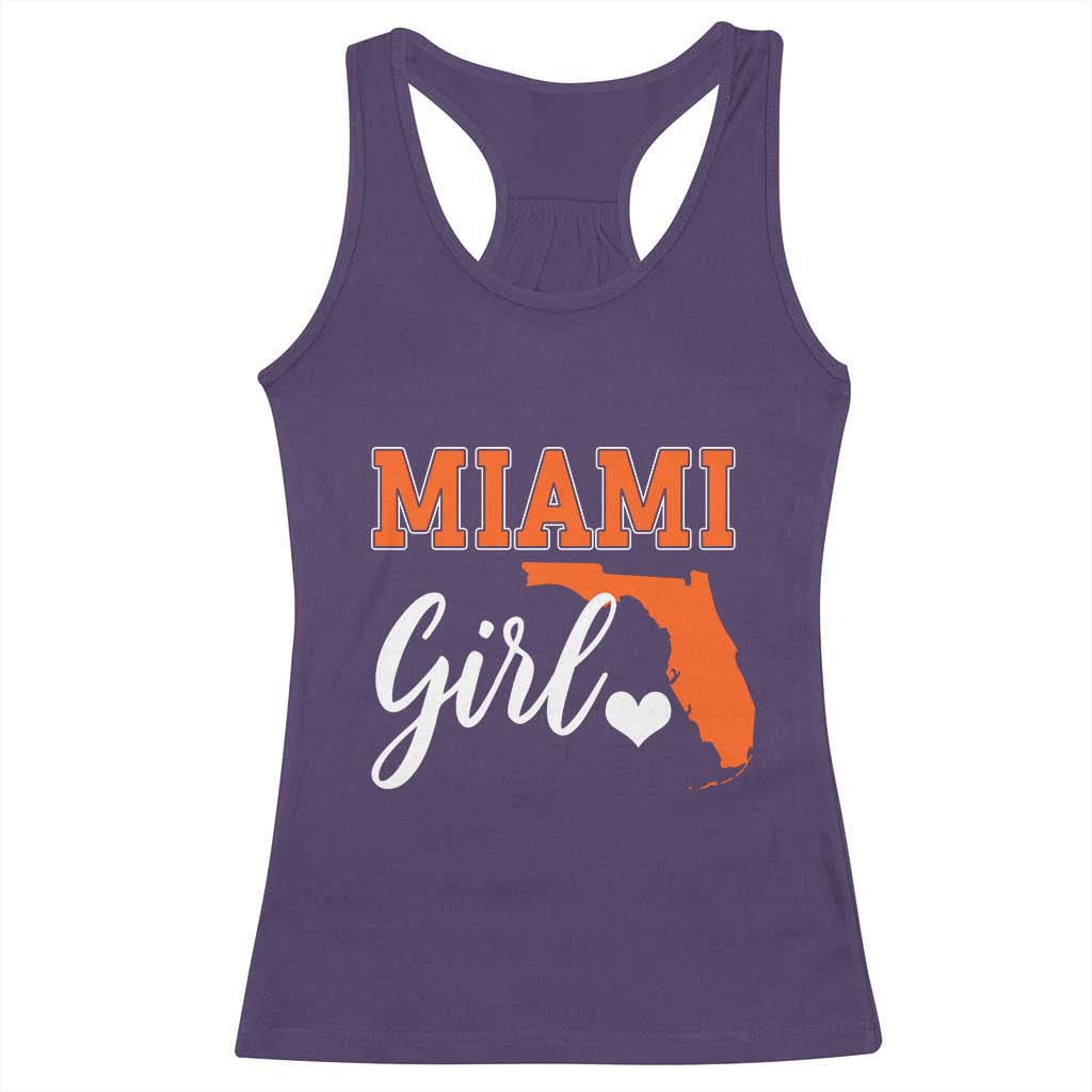 Miami Girl Pride Racerback Tank Top Florida State Map Local Love