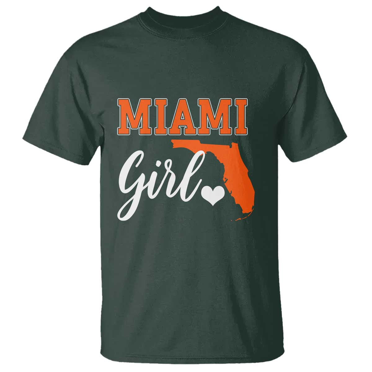 Miami Girl Pride T Shirt Florida State Map Local Love