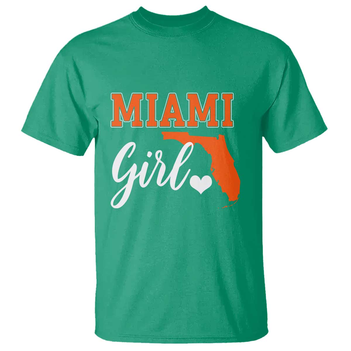 Miami Girl Pride T Shirt Florida State Map Local Love