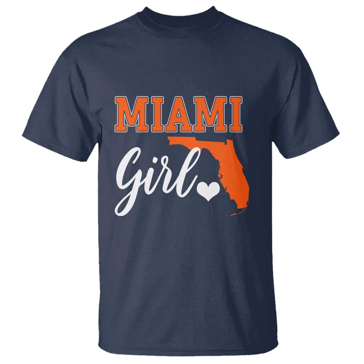 Miami Girl Pride T Shirt Florida State Map Local Love