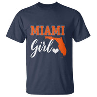 Miami Girl Pride T Shirt Florida State Map Local Love