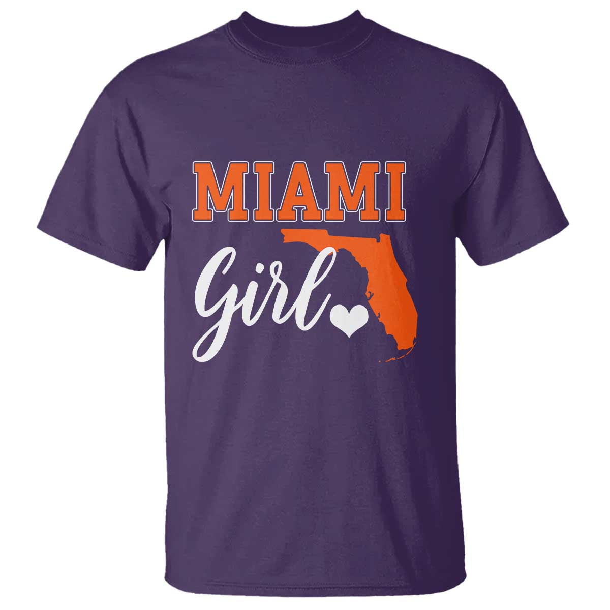 Miami Girl Pride T Shirt Florida State Map Local Love