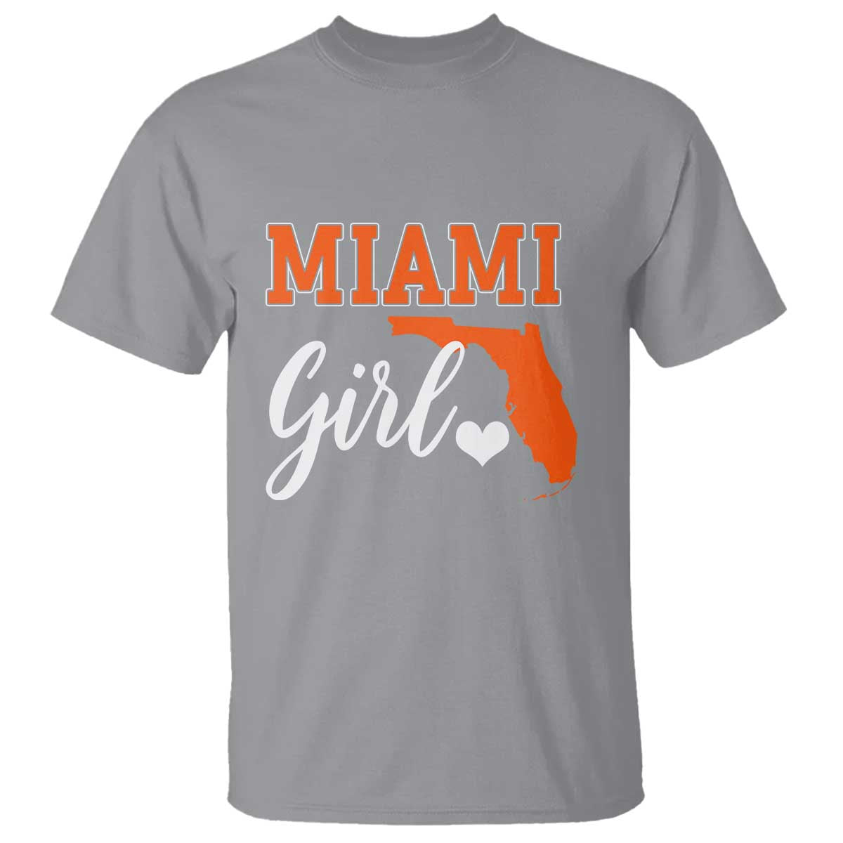 Miami Girl Pride T Shirt Florida State Map Local Love