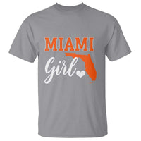 Miami Girl Pride T Shirt Florida State Map Local Love