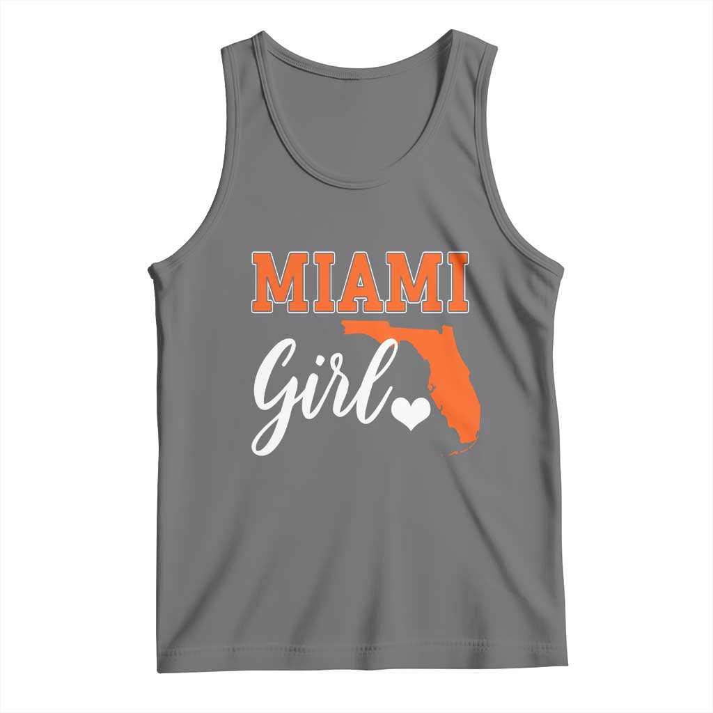 Miami Girl Pride Tank Top Florida State Map Local Love
