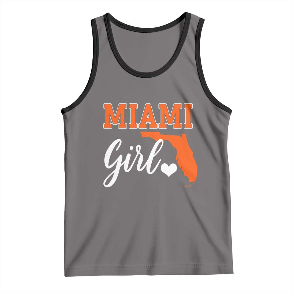 Miami Girl Pride Tank Top Florida State Map Local Love