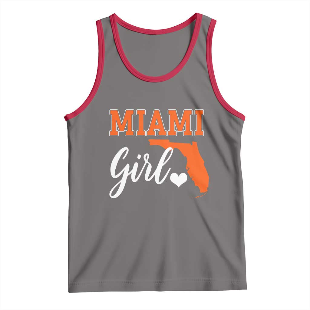 Miami Girl Pride Tank Top Florida State Map Local Love