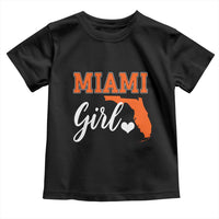 Miami Girl Pride Toddler T Shirt Florida State Map Local Love