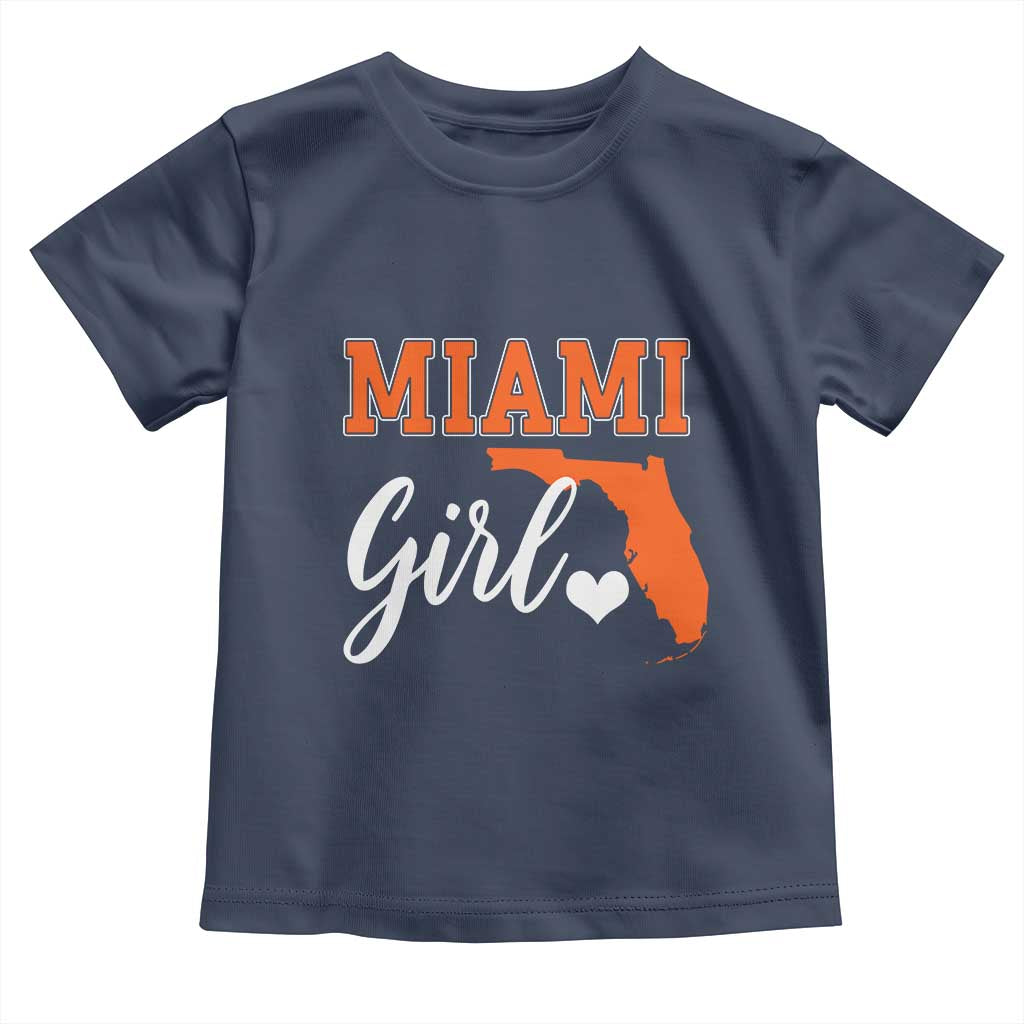 Miami Girl Pride Toddler T Shirt Florida State Map Local Love