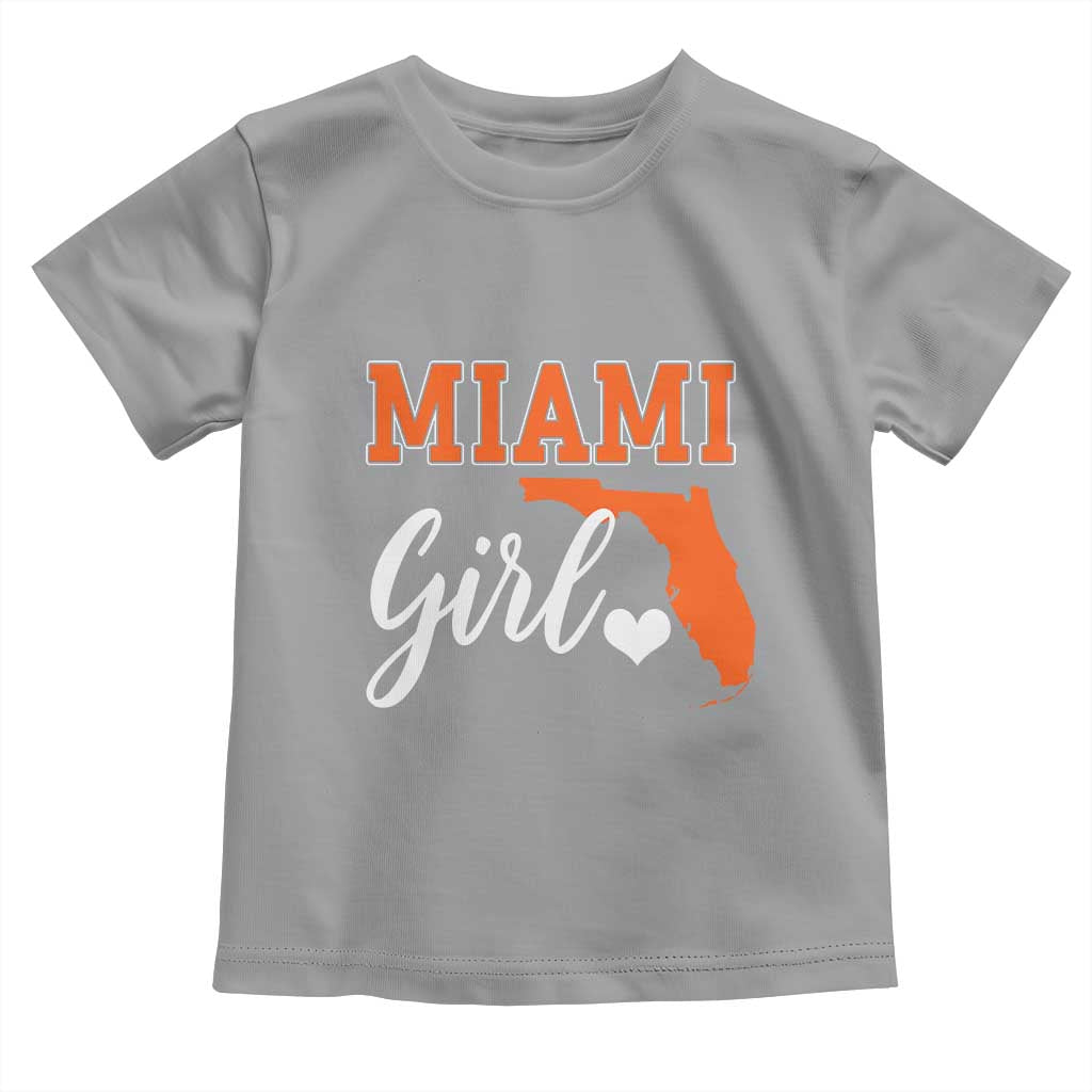 Miami Girl Pride Toddler T Shirt Florida State Map Local Love