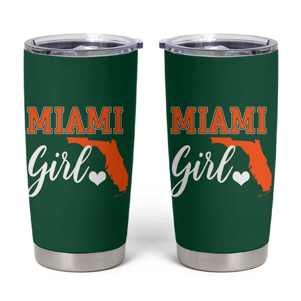 Miami Girl Pride Tumbler Cup Florida State Map Local Love