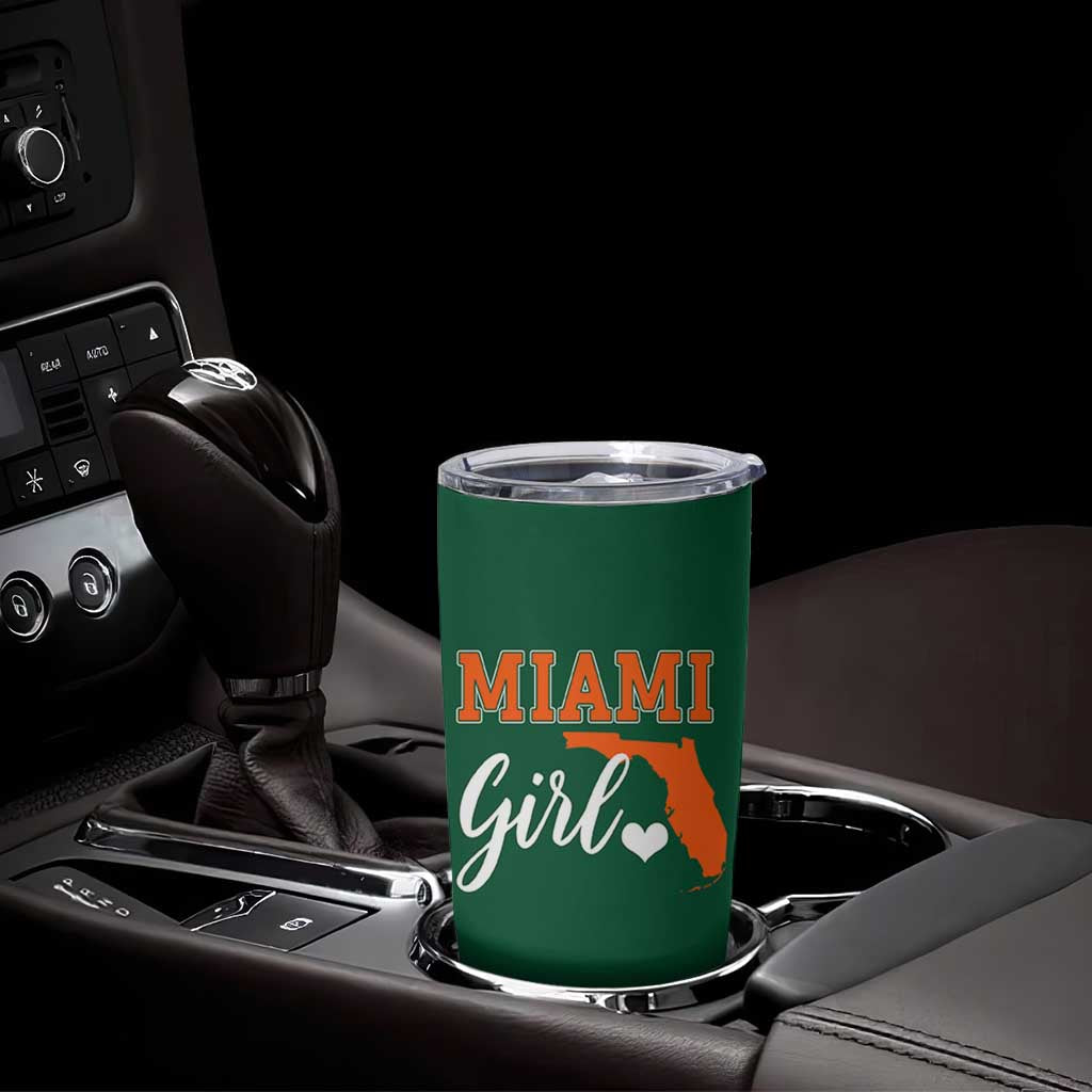 Miami Girl Pride Tumbler Cup Florida State Map Local Love