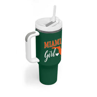 Miami Girl Pride Tumbler With Handle Florida State Map Local Love