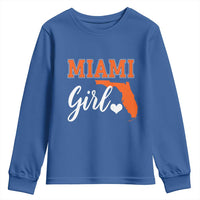 Miami Girl Pride Youth Sweatshirt Florida State Map Local Love