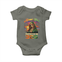 Miami Girl Skeleton Property of the 305 Baby Onesie Tropical City Florida Pride Street Style