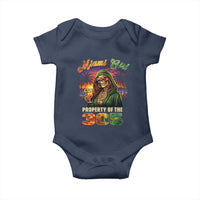 Miami Girl Skeleton Property of the 305 Baby Onesie Tropical City Florida Pride Street Style