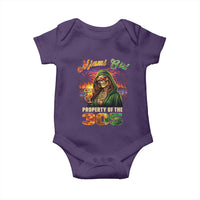 Miami Girl Skeleton Property of the 305 Baby Onesie Tropical City Florida Pride Street Style