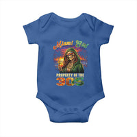 Miami Girl Skeleton Property of the 305 Baby Onesie Tropical City Florida Pride Street Style