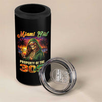Miami Girl Skeleton Property of the 305 4 in 1 Can Cooler Tumbler Tropical City Florida Pride Street Style