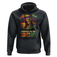 Miami Girl Skeleton Property of the 305 Hoodie Tropical City Florida Pride Street Style