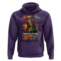 Miami Girl Skeleton Property of the 305 Hoodie Tropical City Florida Pride Street Style