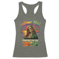 Miami Girl Skeleton Property of the 305 Racerback Tank Top Tropical City Florida Pride Street Style