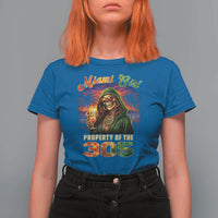 Miami Girl Skeleton Property of the 305 T Shirt For Women Tropical City Florida Pride Street Style