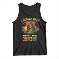 Miami Girl Skeleton Property of the 305 Tank Top Tropical City Florida Pride Street Style