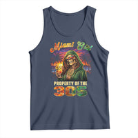 Miami Girl Skeleton Property of the 305 Tank Top Tropical City Florida Pride Street Style