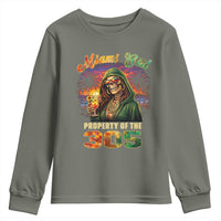 Miami Girl Skeleton Property of the 305 Youth Sweatshirt Tropical City Florida Pride Street Style