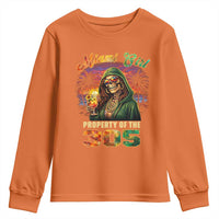 Miami Girl Skeleton Property of the 305 Youth Sweatshirt Tropical City Florida Pride Street Style