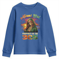 Miami Girl Skeleton Property of the 305 Youth Sweatshirt Tropical City Florida Pride Street Style